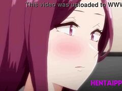 FapHouses senaste hentai-video visar en trekant med två kåta tjejer