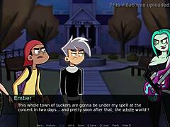 Danny Phantom ve Amity ile gotik seks