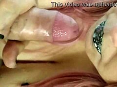Ivy's cosplay wife gives a blowjob and swallows cum in this video