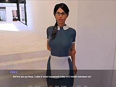 Rijpe moeder krijgt anale seks van politieagent in 3D-spel