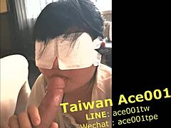 Taiwansk MILF med store bryster og stor røv optager en sprøjtende orgasme