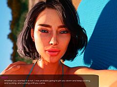 Indulge in a steamy visual novel with a mature and beautiful woman