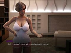 Μια κολεγιακή με μεγάλο στήθος επιδεικνύει τον μεγάλο της κώλο σε ένα βίντεο παιχνιδιού ρόλων