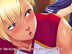 Volleyball Club Milfs in Anime werden während der Spielpause frech