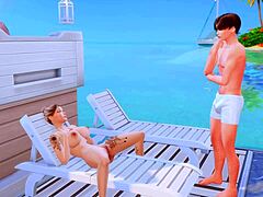 En ung styvson ägnar sig åt analsex med sin styvmor under sin mans vakande öga, vilket skapar ett simulerat otrohetsscenario i en tecknad anime-stil
