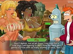 Futurama-inspired lust: MILFs explore space in erotic game