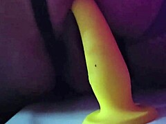 Mature woman rides her favorite dildo