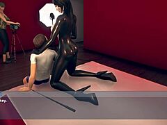 Зрели майки се занимават с еротична 3D игра