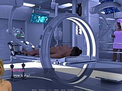 Première expérience sexuelle d'adolescents avec une milf mature dans un jeu en 3D sur le thème des OVNIS