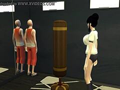 La femme infidèle Chichi reçoit une formation anale de Maître Roshi dans un hentai 3D