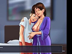 Kompilasi Hentai adegan seks panas dengan ibu tiri yang matang