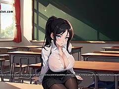 ครูสาวเอเชียนมโตชวนสาวชมรมไปโรงเรียน