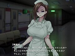 HD animacija masaže sperme v bolnišnici s strani zrele medicinske sestre v uniformi