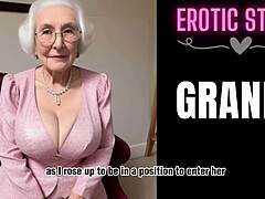 Encuentro viejo y joven: La abuela contrata a escort masculino para un placer tabú