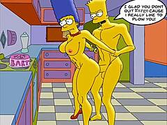 Marge, a dona de casa madura, desfruta de sexo anal na academia e em casa enquanto seu marido está no trabalho neste vídeo de paródia da Hentai