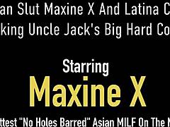 Maxine X og hennes Latina-elsker nyter en eldre manns store penis