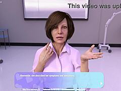 50 yaşındaki olgun kadın, jinekolojik muayene sırasında zevk deneyimliyor - jinekoloji hikayeleri olan bir 3D oyun