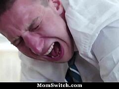 Mature moms punish boys with spanking and fucking in taboo foursome