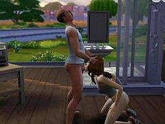 Emotionele fantasie: een vreemde komt ons huis binnen om de Sims 4 parodie van de Bijbel te lezen
