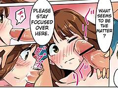 Cartoon hentai mettant en vedette un massage trompeur