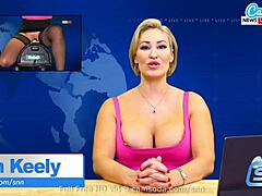 Ryan Keely's big boobs bounce as she enjoys a Sybian session on Camsoda