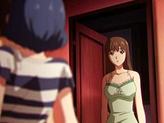 Busty MILF'in yakalandığı sansürsüz hentai animasyonu