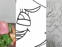 Une grosse fille hentai aux gros seins se fait plaisir avec un mec et un lapin dans une vidéo torride