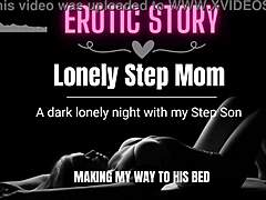 Il figliastro esplora storie audio erotiche con la sua matrigna solitaria