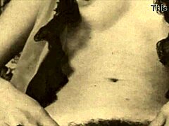 Fotografia de pornô vintage com uma MILF madura peluda