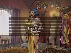 Una splendida venditrice bionda fa una sega al seno nel sesto episodio di questo gioco per adulti