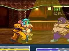Muscaty, la regina tettona del gioco hentai, affronta più nemici nella fase 2 e viene scopata duramente