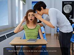 Teen petite nyder VR-rollespil med stedsøster og vibrator