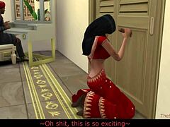 MILF India menipu suaminya dengan seorang lelaki muda dalam Sims 4s suara sebenar