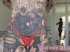 Big ass and big boobs in closeup of melody radford's try on haul