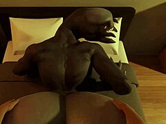 Sangheili's big ass takes a massive cock in doggystyle