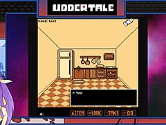 Sfgs uddertale の第 3 部で,激しいアナル セックスとタトゥーされたのオナニー