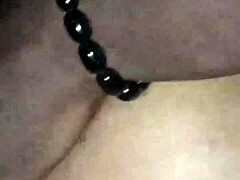 Creampied cuckold's big black cock gets a workout